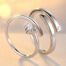 Couples Adjustable Open Ring Set